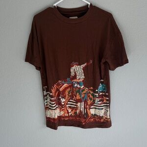 Brown Graphic Men's Shirt